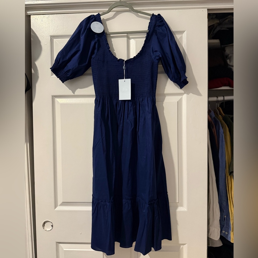 NWT Hill House Louisa Nap Dress - Navy